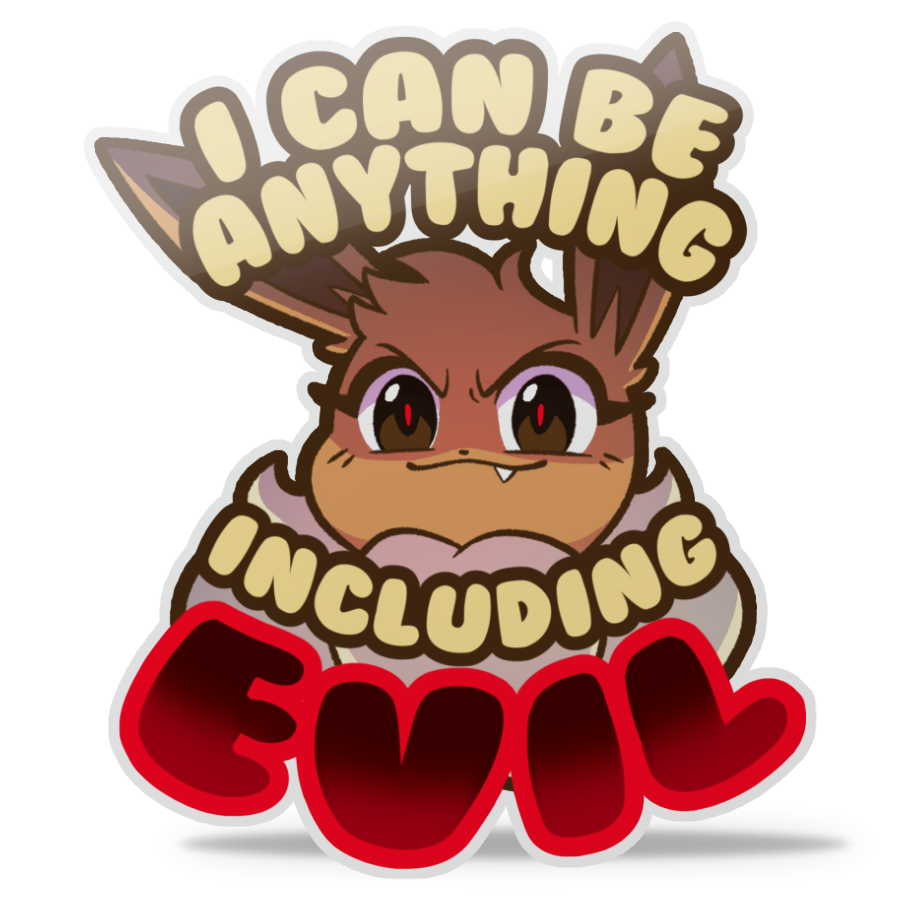 Eevil Eevee Sticker