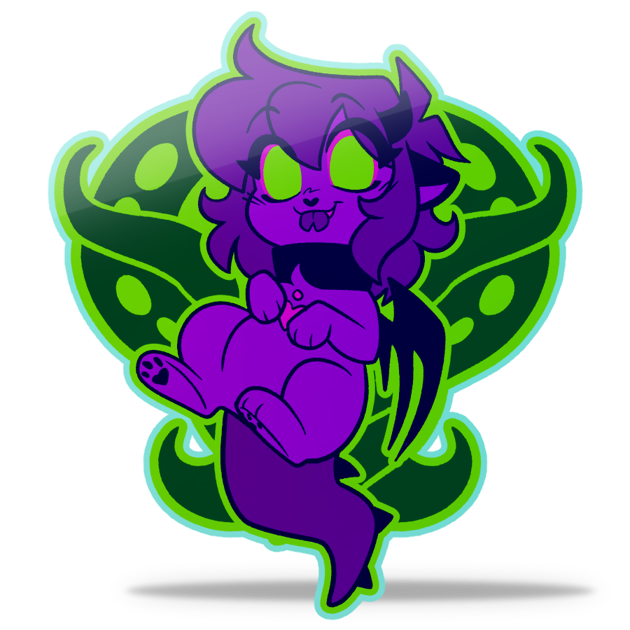 Eldritch Heart Kira Glow-in-the-Dark Sticker