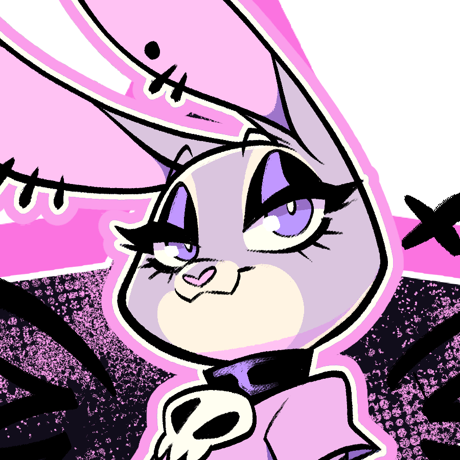 Goth Judy Glitter Sticker