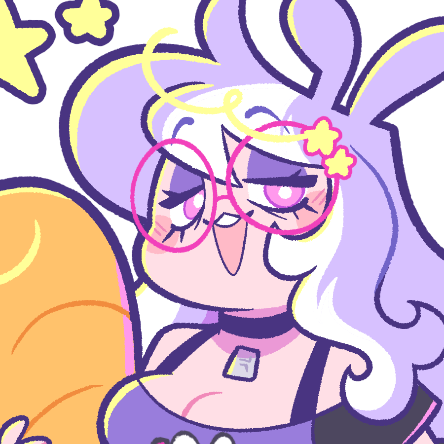 Human Huni Bun Glitter Sticker