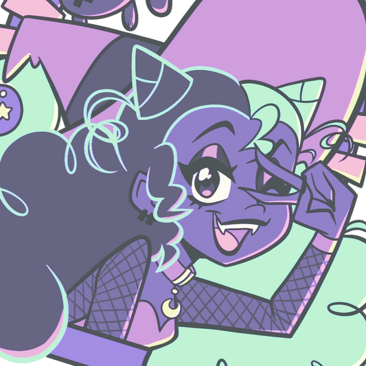 Pastel POP Piper Keychain