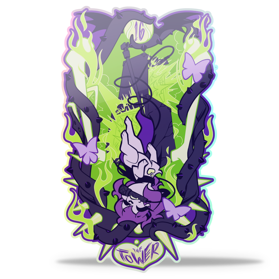 The Tower Tarot Sticker
