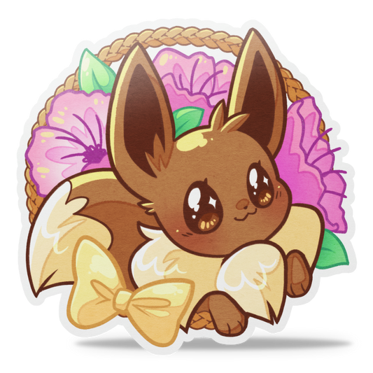 Floral Eevee Washi Sticker