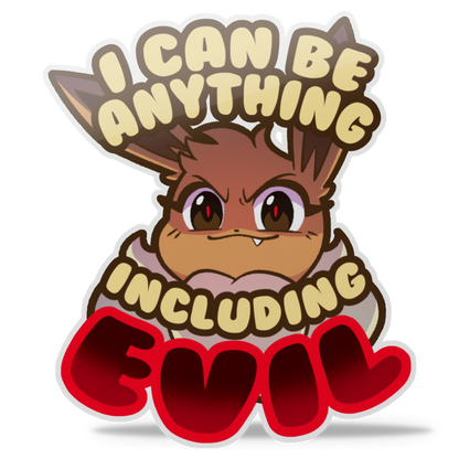 Eevil Eevee Sticker