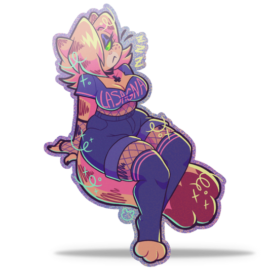 Gothfield Glitter Sticker