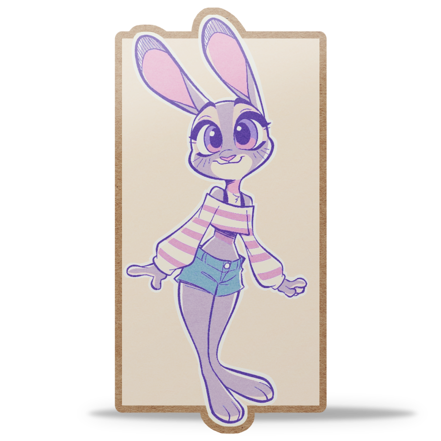 Cozy Judy Kraft Sticker