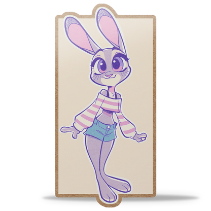Cozy Judy Kraft Sticker