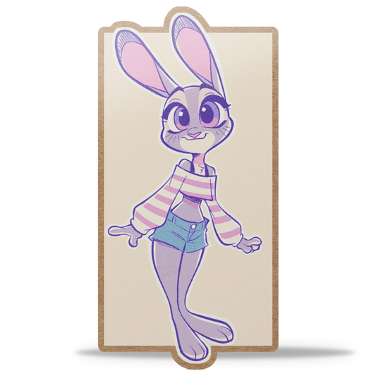 Cozy Judy Kraft Sticker