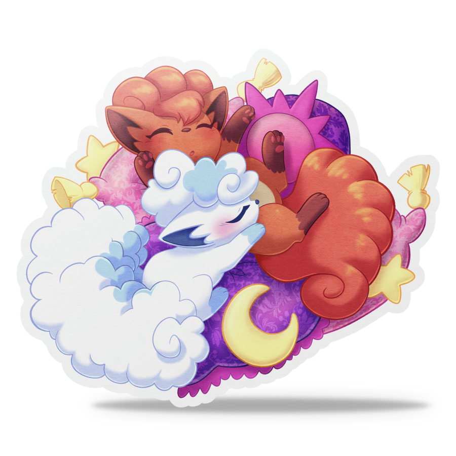 Vulpix Snuggles Washi Sticker