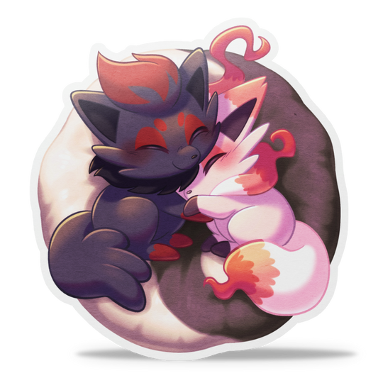 Zorua Snuggles Washi Sticker
