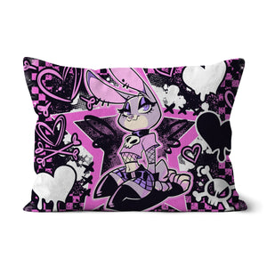 Goth Bunny Waifu Cushion