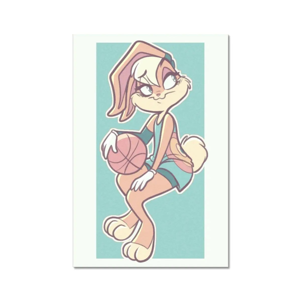 Sports Bunny Waifu Print - Huni Bunny Shop - AshNicholsArt