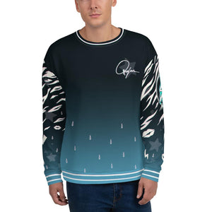 Black White Fade Ombre Long Sleeve Shirts